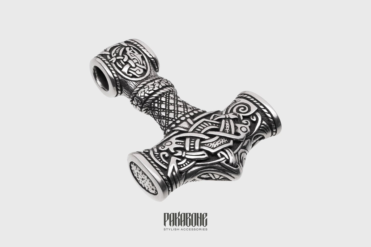 Viking Thor's Hammer Necklace - Viking Pendant Mjolnir 925 Silver - Necklace Thor's Hammer with
