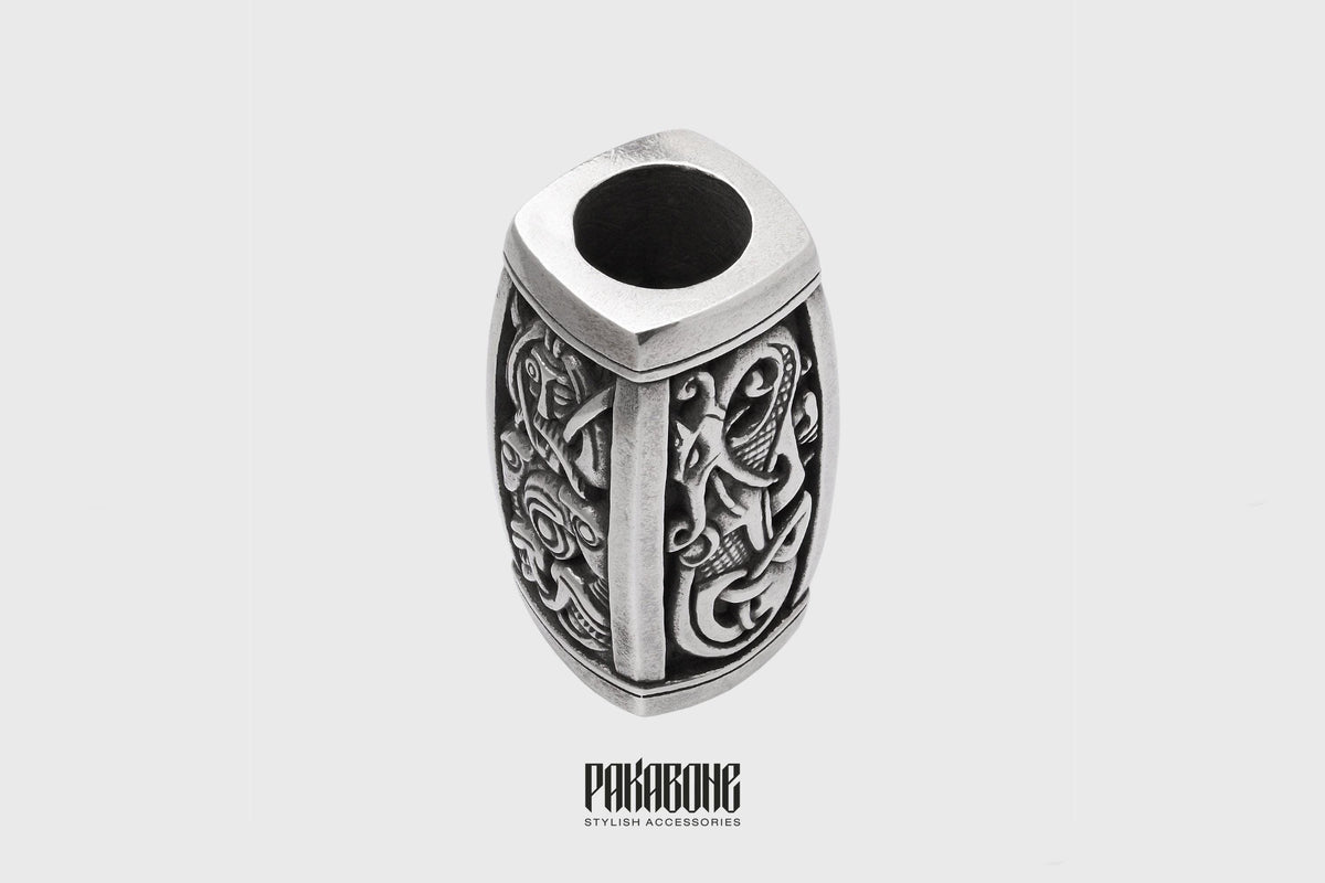 Viking Odin Necklace - Odin Raven Pendant Sterling Silver, Viking Wisdom Talisman, Huginn and