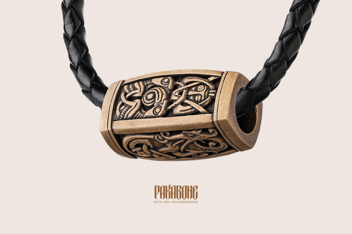 Viking Odin Necklace - Odin Raven Pendant Sterling Silver, Viking Wisdom Talisman, Huginn and