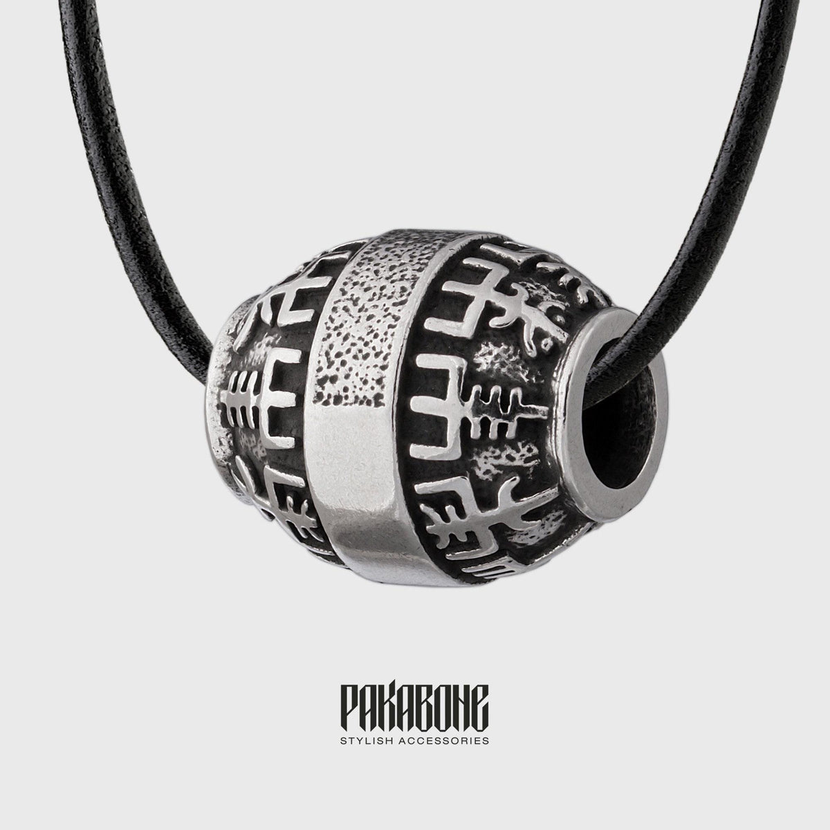 Viking Vegvisir Compass Necklace - 925 Silver Viking Necklace Vegvisir - Icelandic Magical Stave