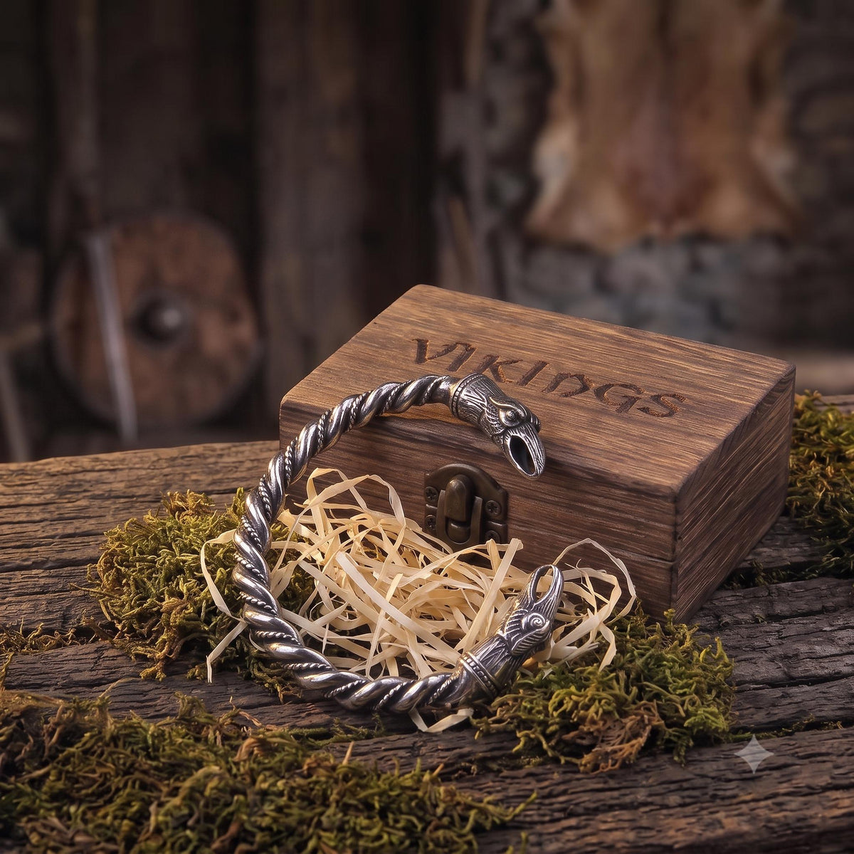 Viking Raven Bracelet for Men, Stainless Steel Norse Cuff Bracelet, Nordic Raven Wristband, Viking