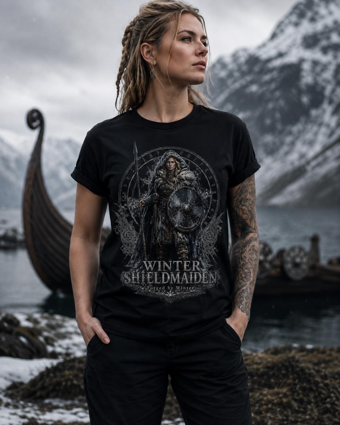 Viking T-Shirt - Viking Shirt for Women - Wild Shieldmaiden, Shieldmaiden Shirt, Viking T-Shirt