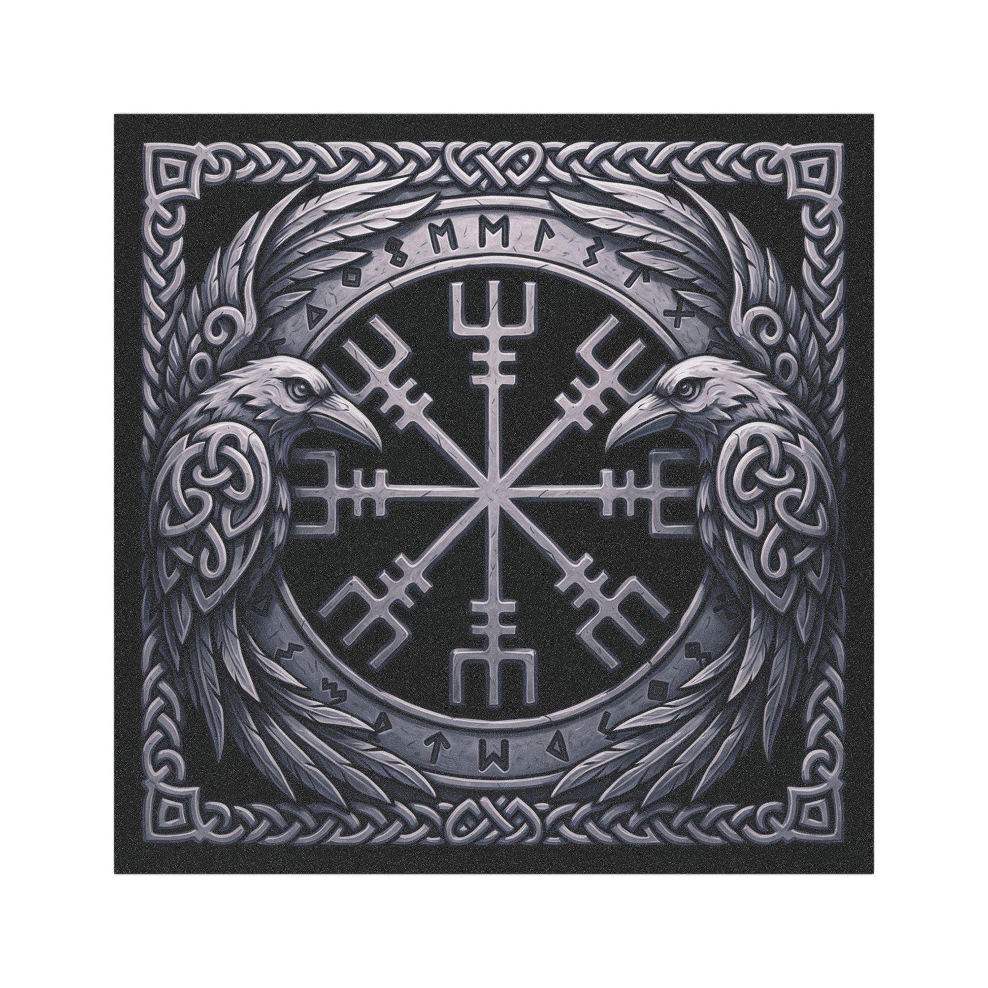 Viking Wolf T-Shirt - Norse Mythology Runes Fenrir Wolf Long Sleeve Shirt, Garment-Dyed Cotton