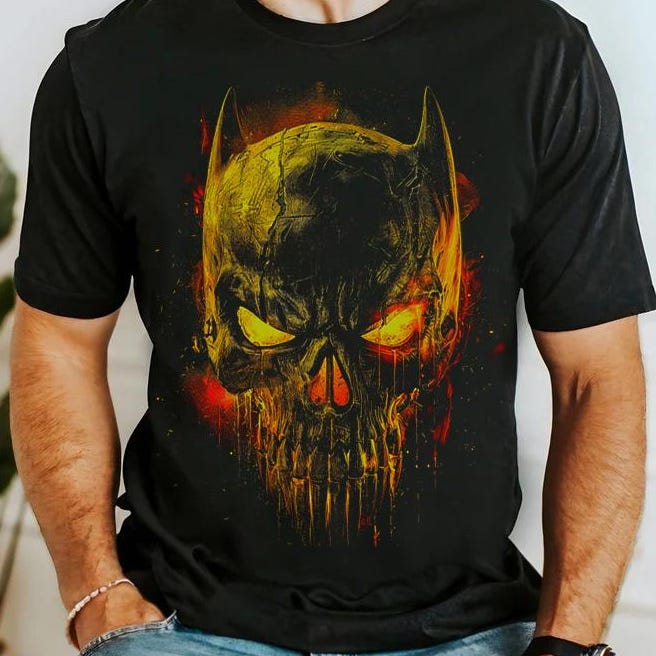 Viking Valhalla T-Shirt - Men's Viking Valhalla T-shirt, Norse Fire Warrior T-shirt, Dark Fantasy