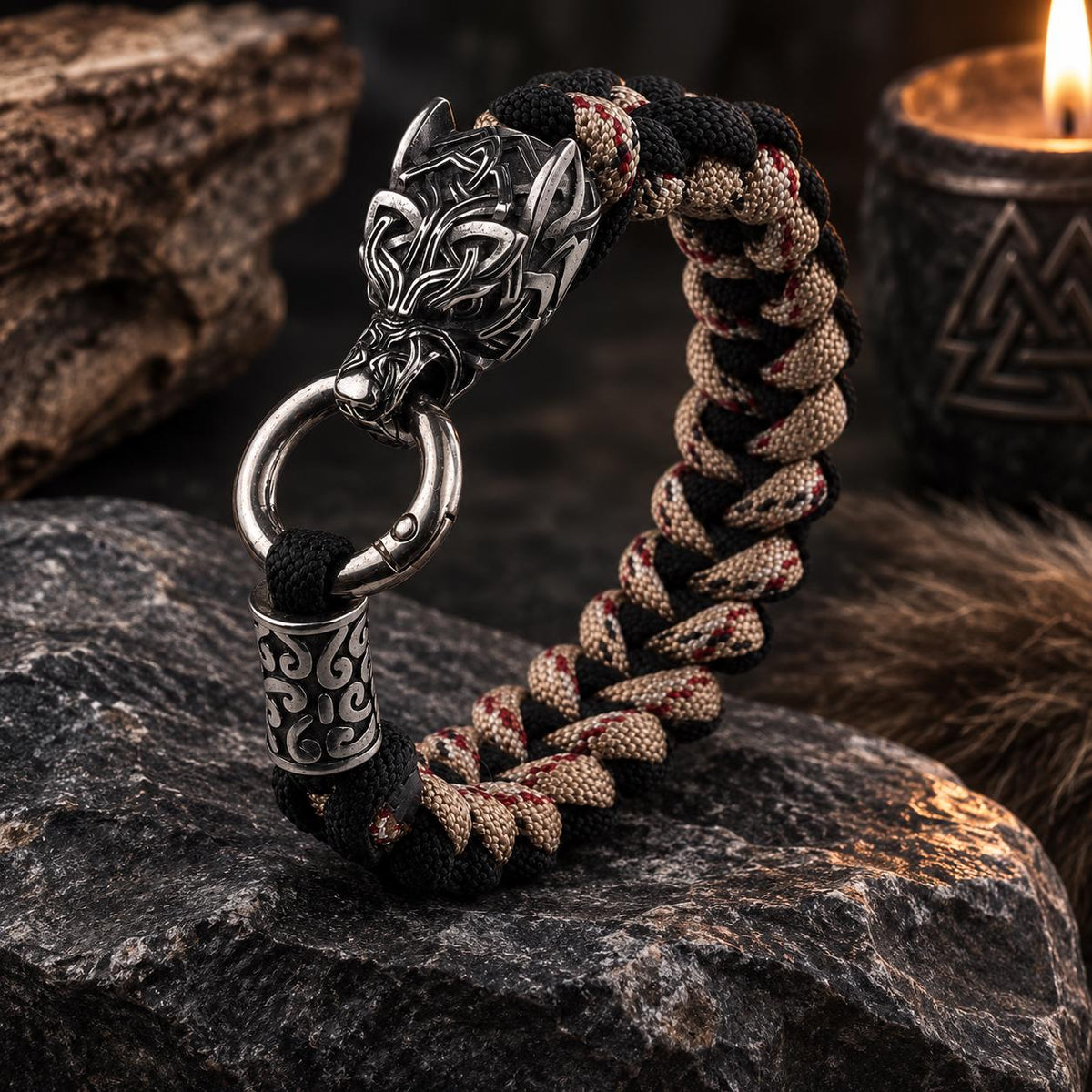 Viking Ring - Bronze Viking Dragon Knot Bracelet or Torc in the Mammen Art Style - Jewelry for Men