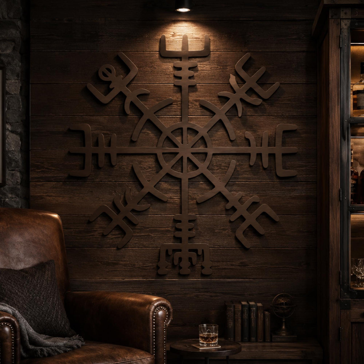 Viking Vegvisir Compass Home Decor - Vegvisir Metal Wall Art – Viking Norse Decor
