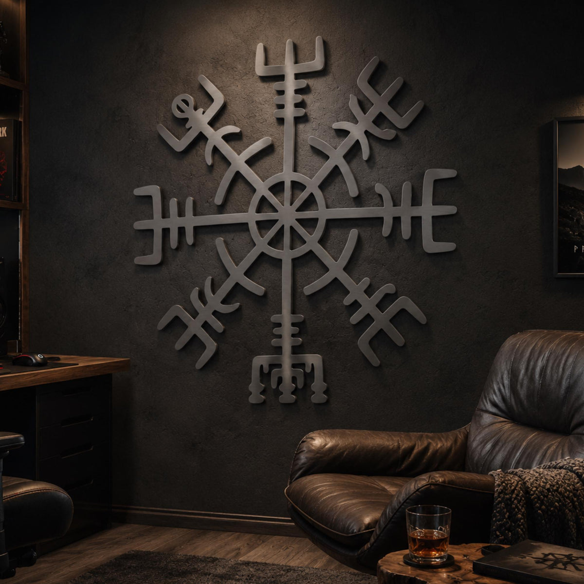 Viking Vegvisir Compass Home Decor - Vegvisir Metal Wall Art – Viking Norse Decor