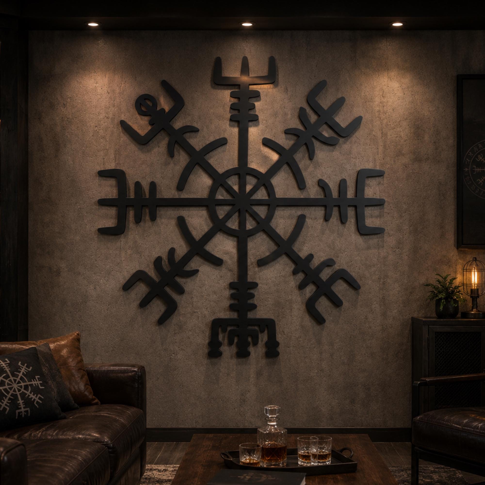 Viking Vegvisir Compass Home Decor - Vegvisir Metal Wall Art – Viking Norse Decor