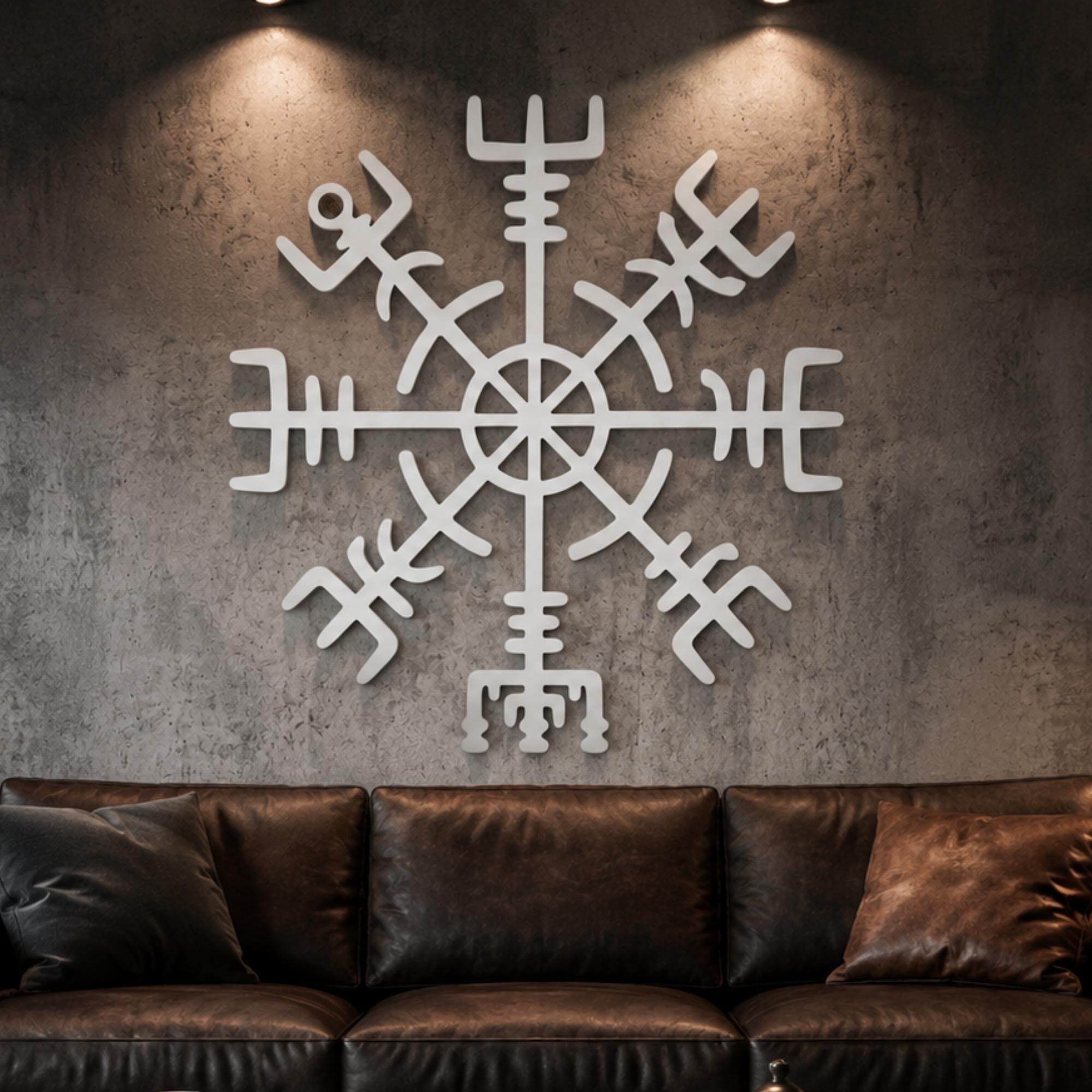 Viking Vegvisir Compass Home Decor - Vegvisir Metal Wall Art – Viking Norse Decor