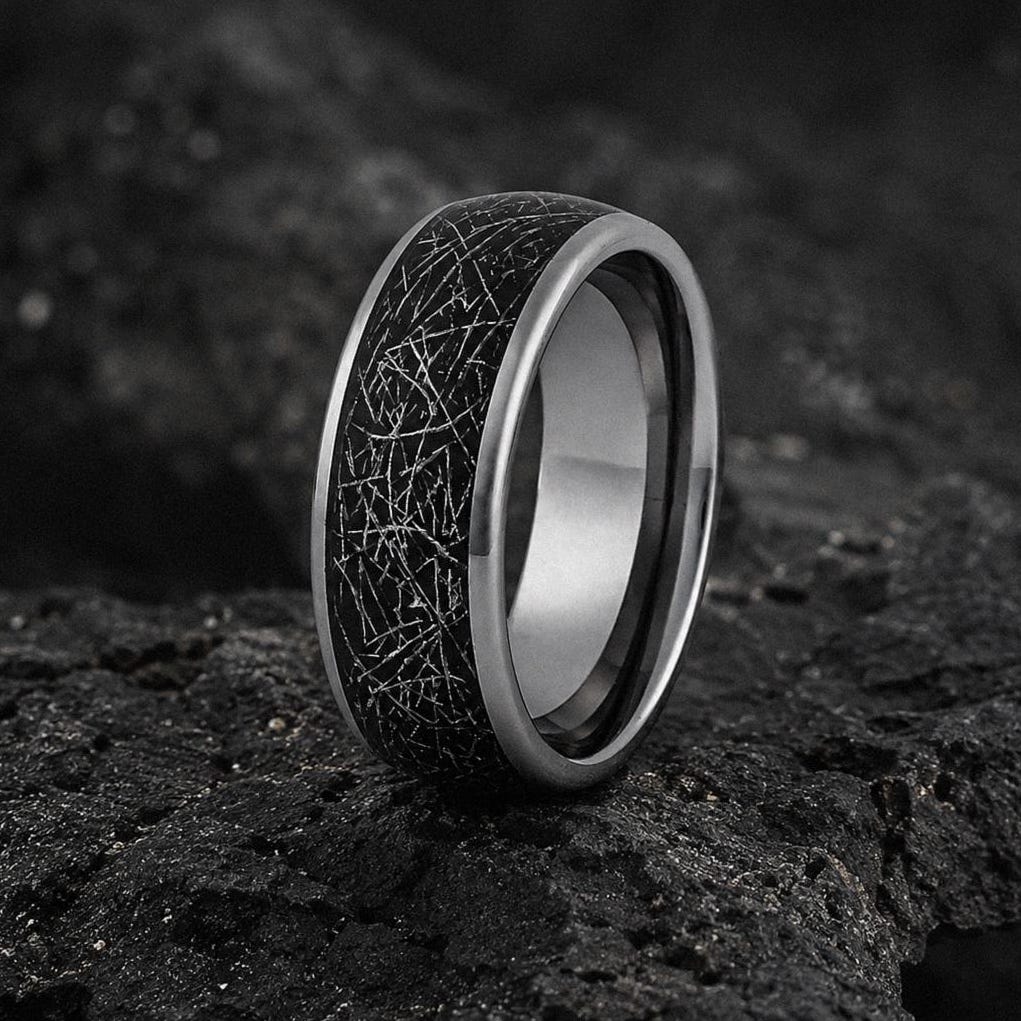 Viking Rune Ring Set of 3 · Norse Stainless Steel Band · Elder Futhark · Nordic Warrior Ring Men