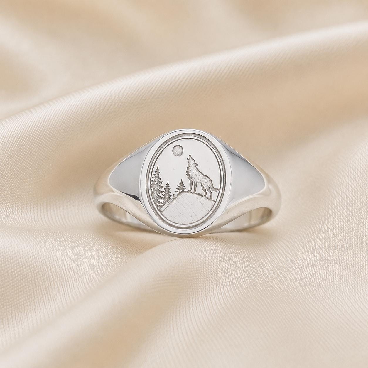 Viking Wolf Bracelet - Sterling Silver Viking Wolf Bracelet with Runes – Nordic Mythology Jewelry