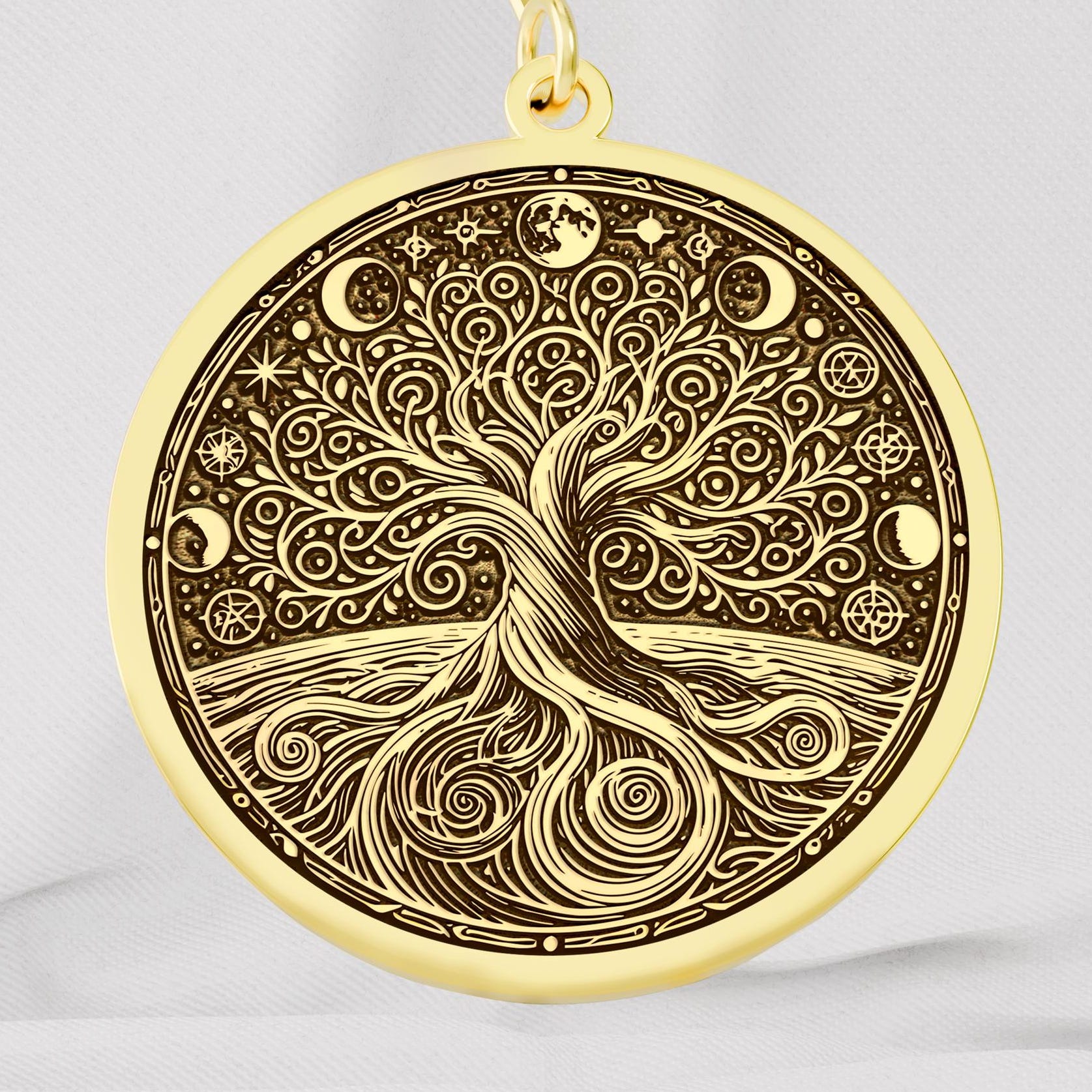 Viking Yggdrasil Tree of Life Rug - Yggdrasil Tree Of Life Round Rug, Nordic Carpet, Vikings Rug