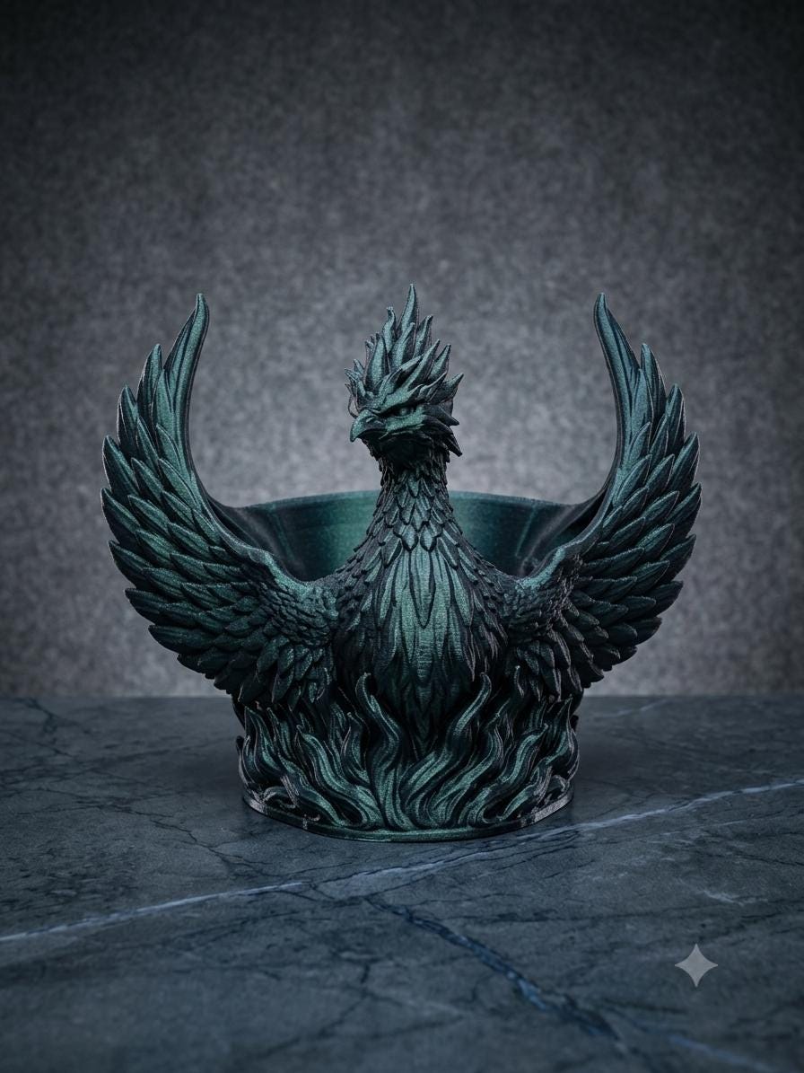 Viking Mug - 3D Printed Viking Warrior Mug – Norse Berserker Tankard, Horned Helmet Desk Organizer