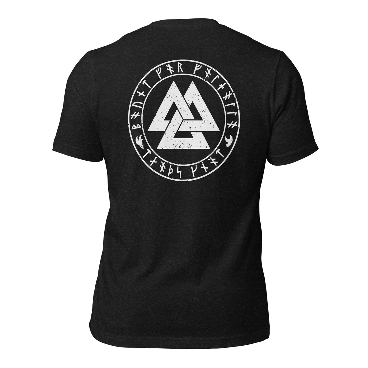 Viking Valknut T-Shirt - Valknut T-Shirt - Bound for Valhalla, Death’s Knot Norse Warrior Tee