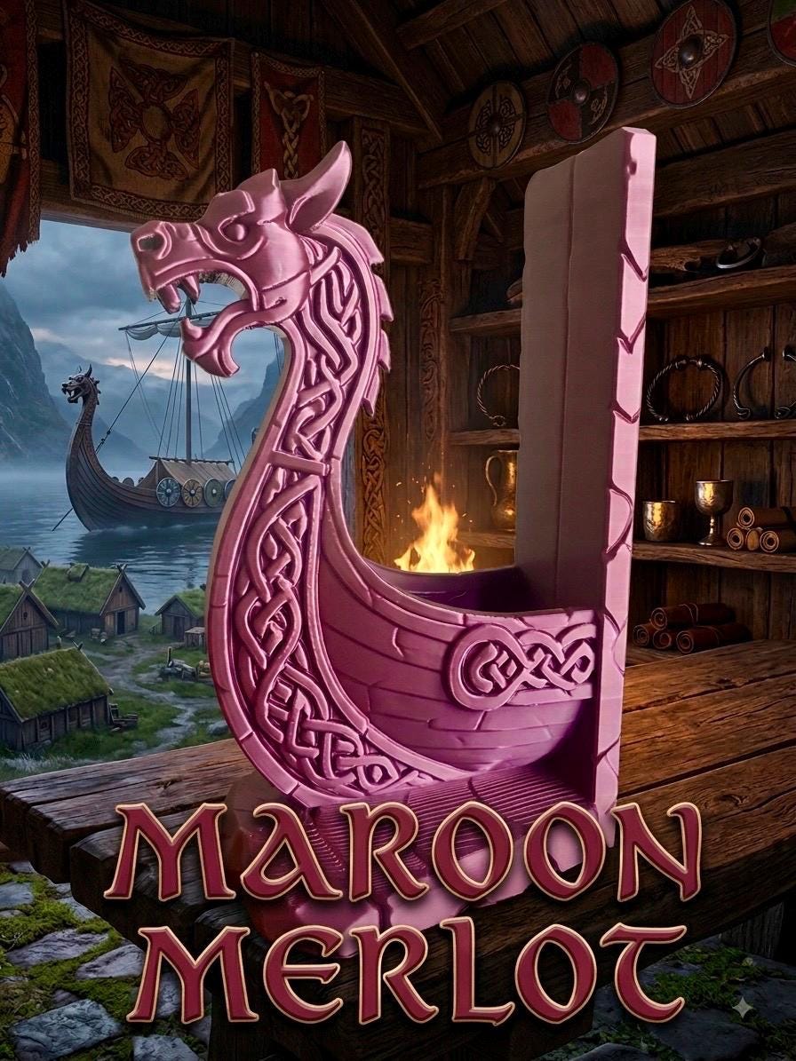Viking Home Decor - Viking Ship Bookshelf Decor