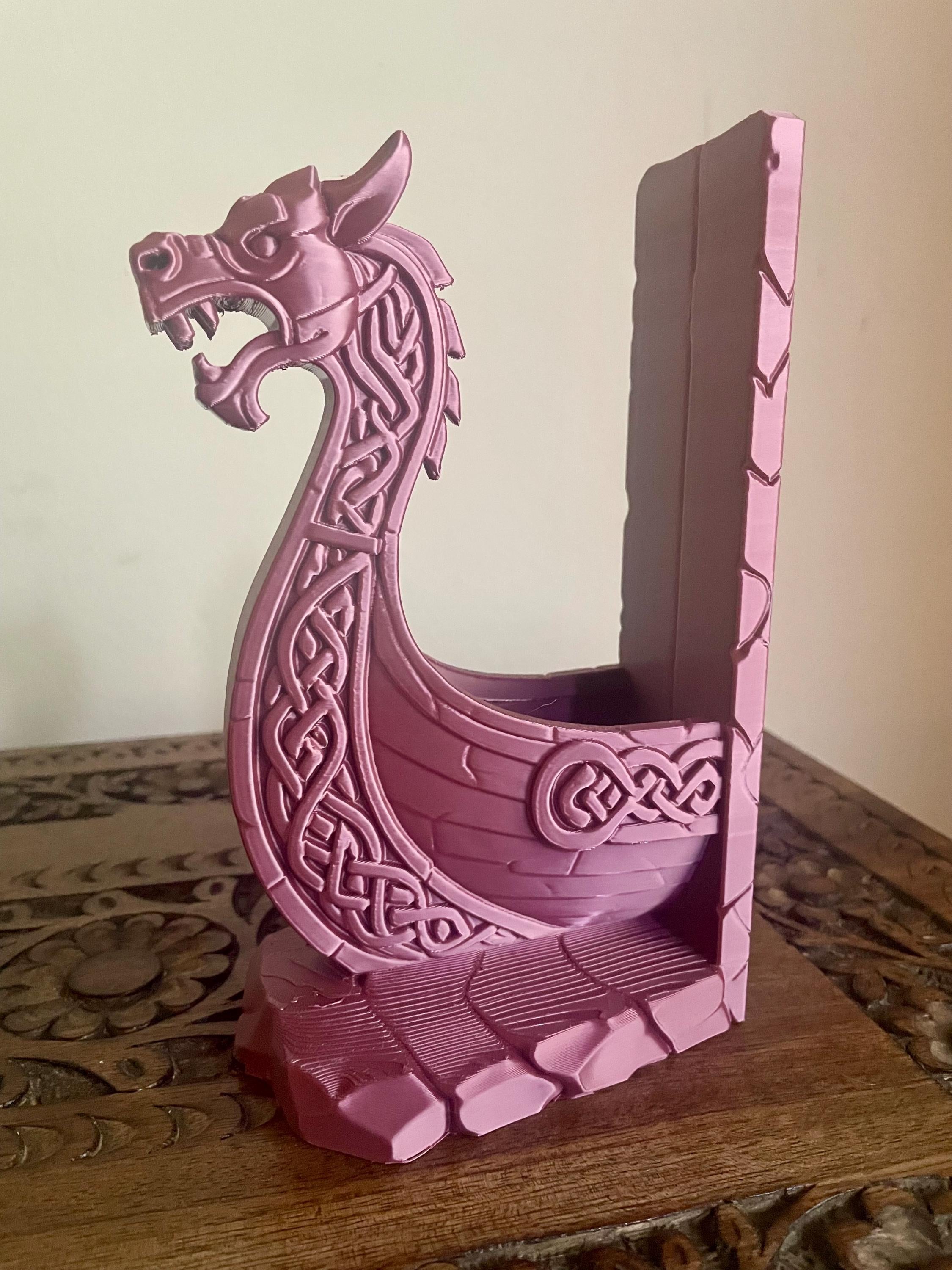 Viking Home Decor - Viking Ship Bookshelf Decor