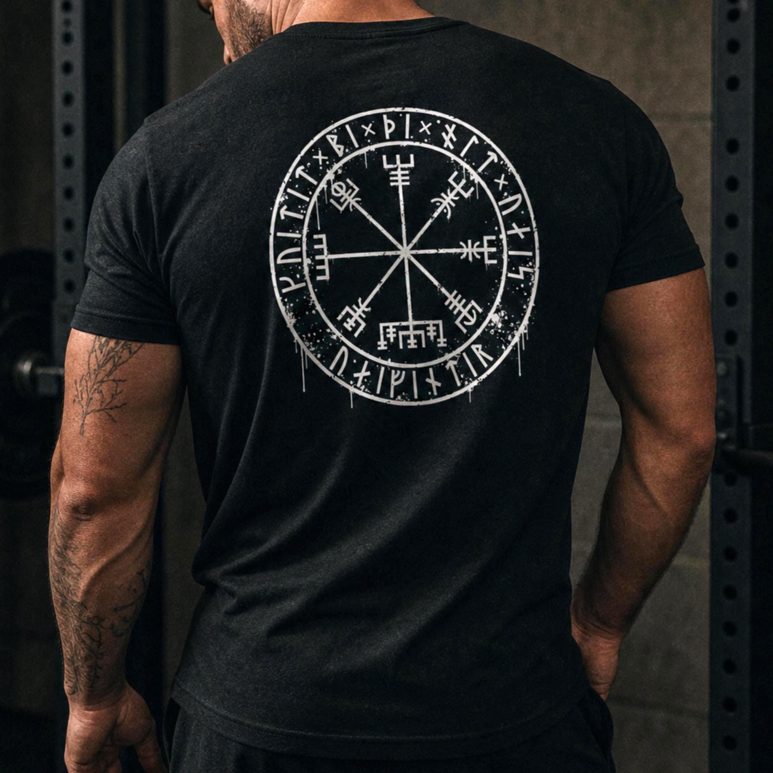 Viking Odin T-Shirt - Viking Warrior Valhalla graphic T-Shirt, Norse Helmet Odin Design