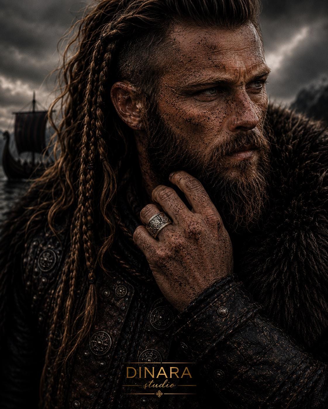 Viking Odin Ring - Sleipnir Viking Wedding Band Odin’s Eight Legged Horse Norse Rune Ring Oxidized