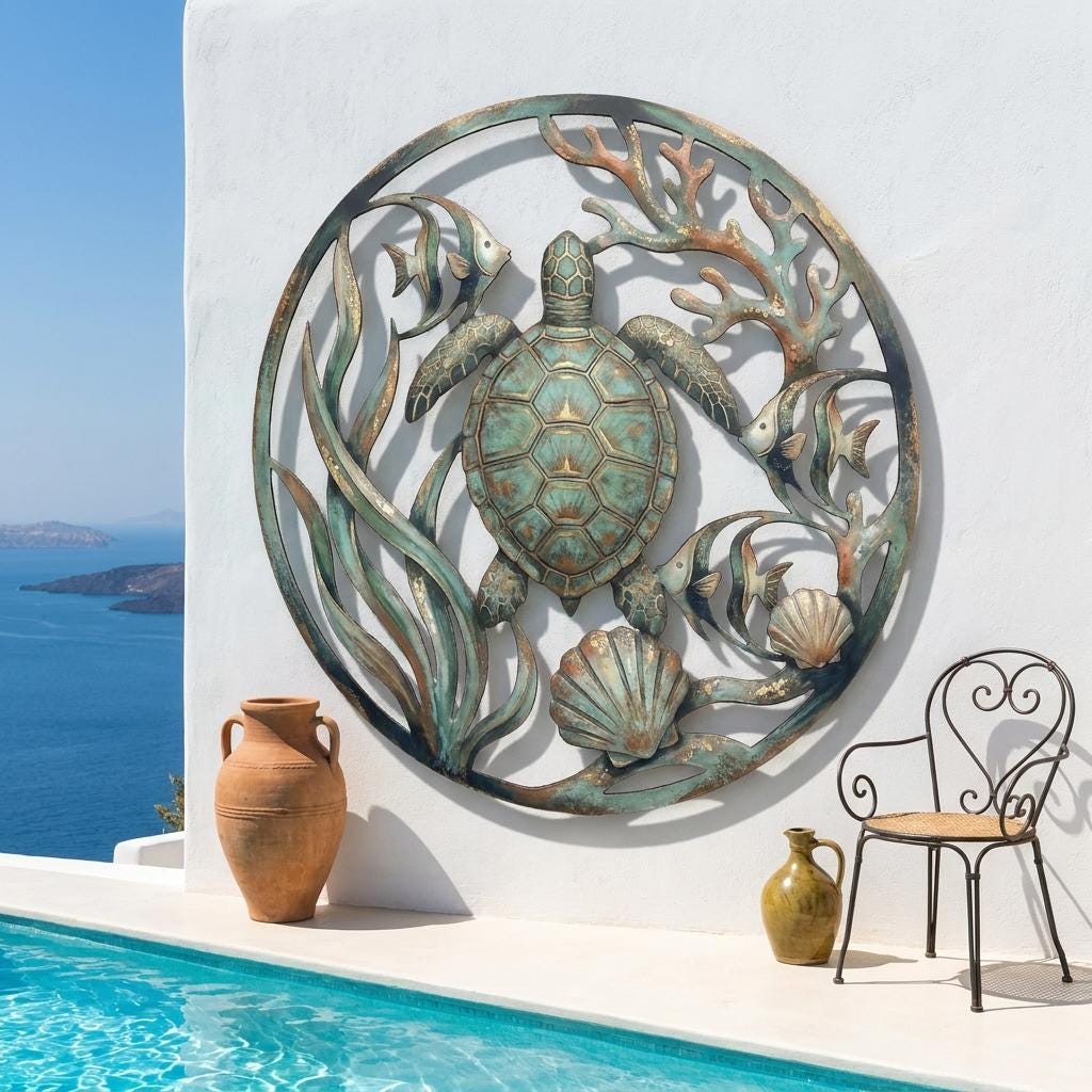Viking Raven Home Decor - Viking Ship Metal Wall Art, Norse Longship Decor, Celtic Knot Sign