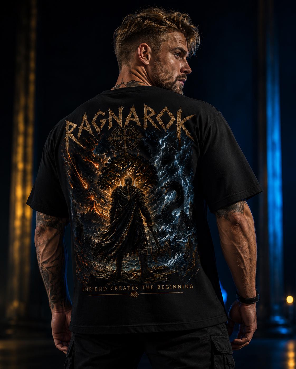 Viking Odin T-Shirt - Viking Warrior Valhalla graphic T-Shirt, Norse Helmet Odin Design