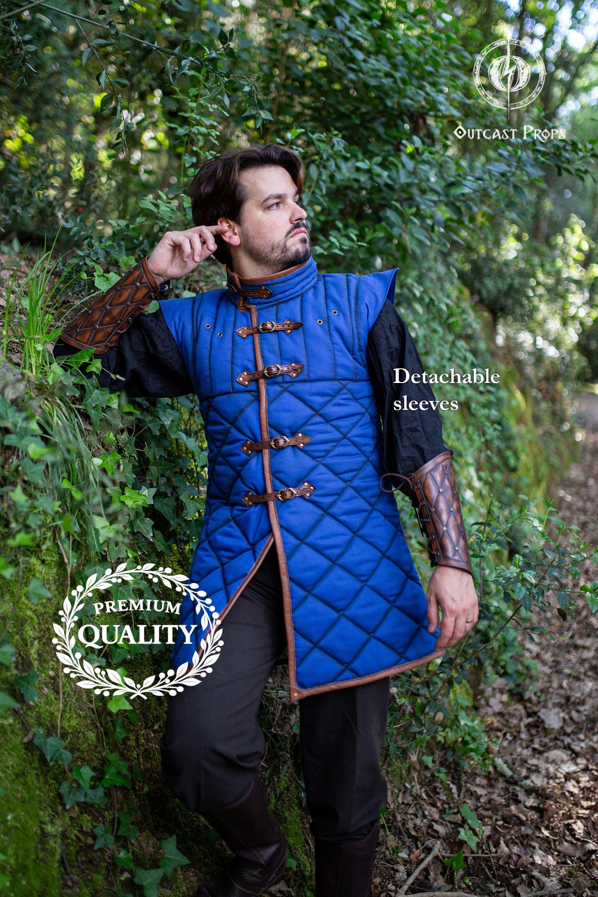 Viking Jacket - Viking Wool Klappenrock Coat, Early Medieval Warrior Tunic, Handcrafted Jacket