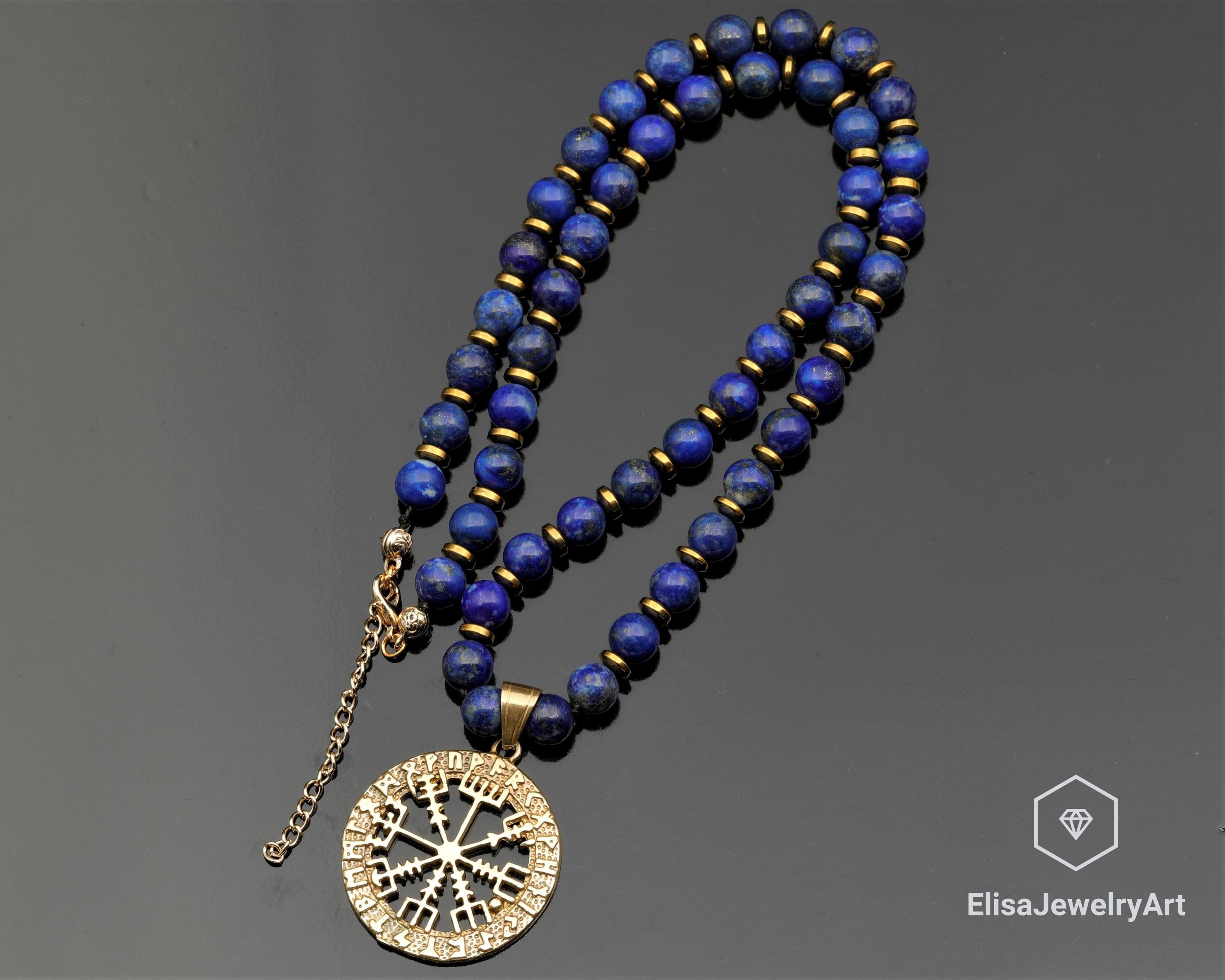 Viking Vegvisir Compass Necklace - Handmade Viking Paracord Necklace – Vegvisir Amulet, Norse