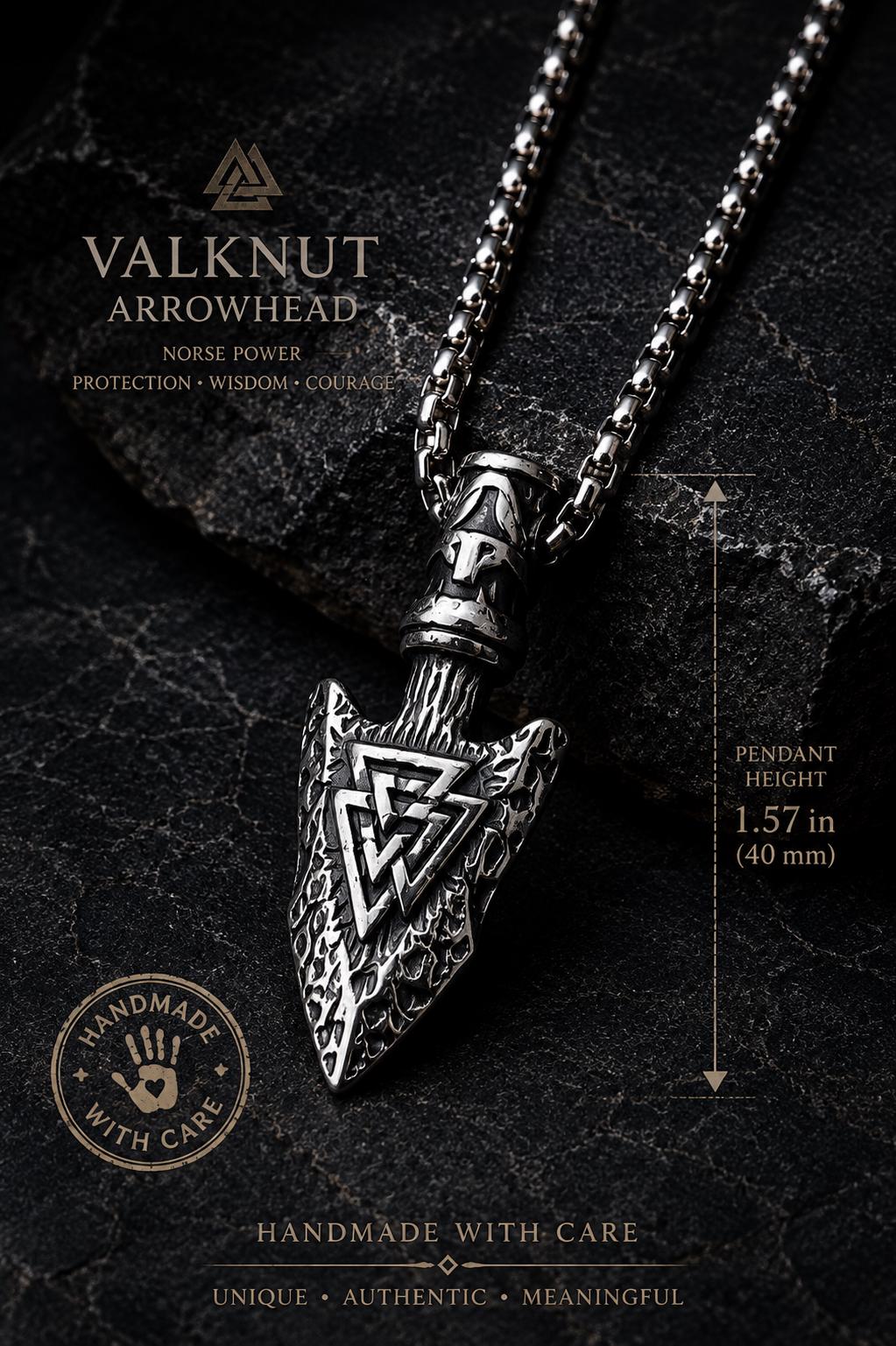 Viking Necklace - Norse Viking Helm of Awe, Tree of Life Ouroboros Pendant, Stainless Steel Talisman