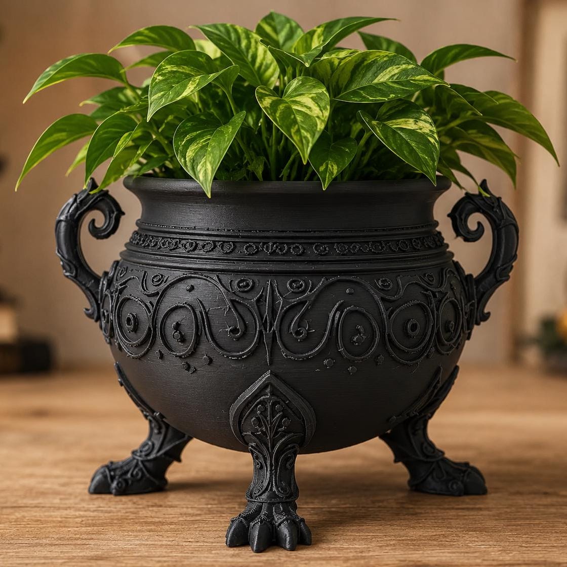 Viking Longship Home Decor - Viking Longship Planter, Norse Dragon Boat Succulent Pot, Nordic Plant