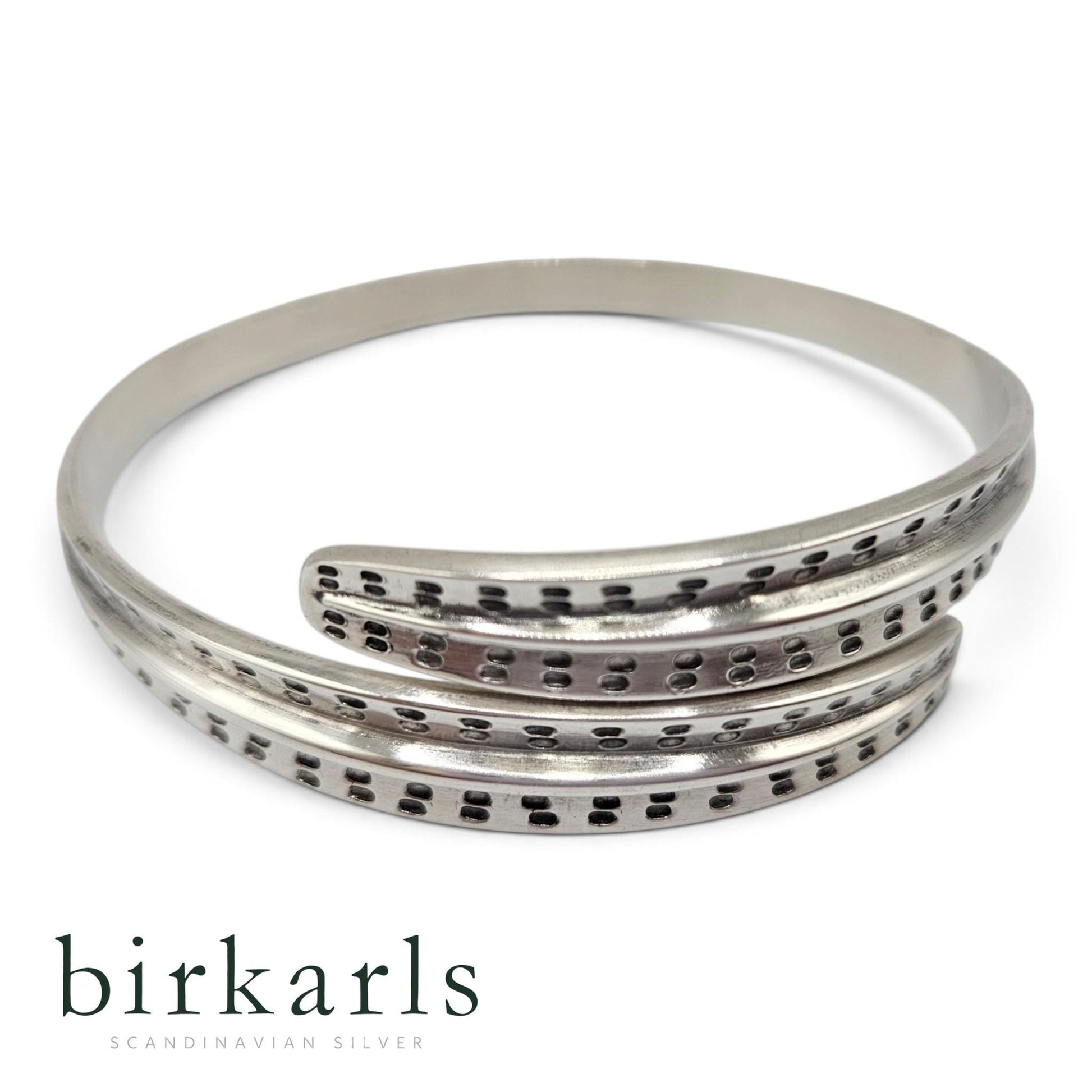 Viking Bracelet - Mens Leather Cuff Bracelet, Celtic Engraved Sterling Silver Braided Viking Norse