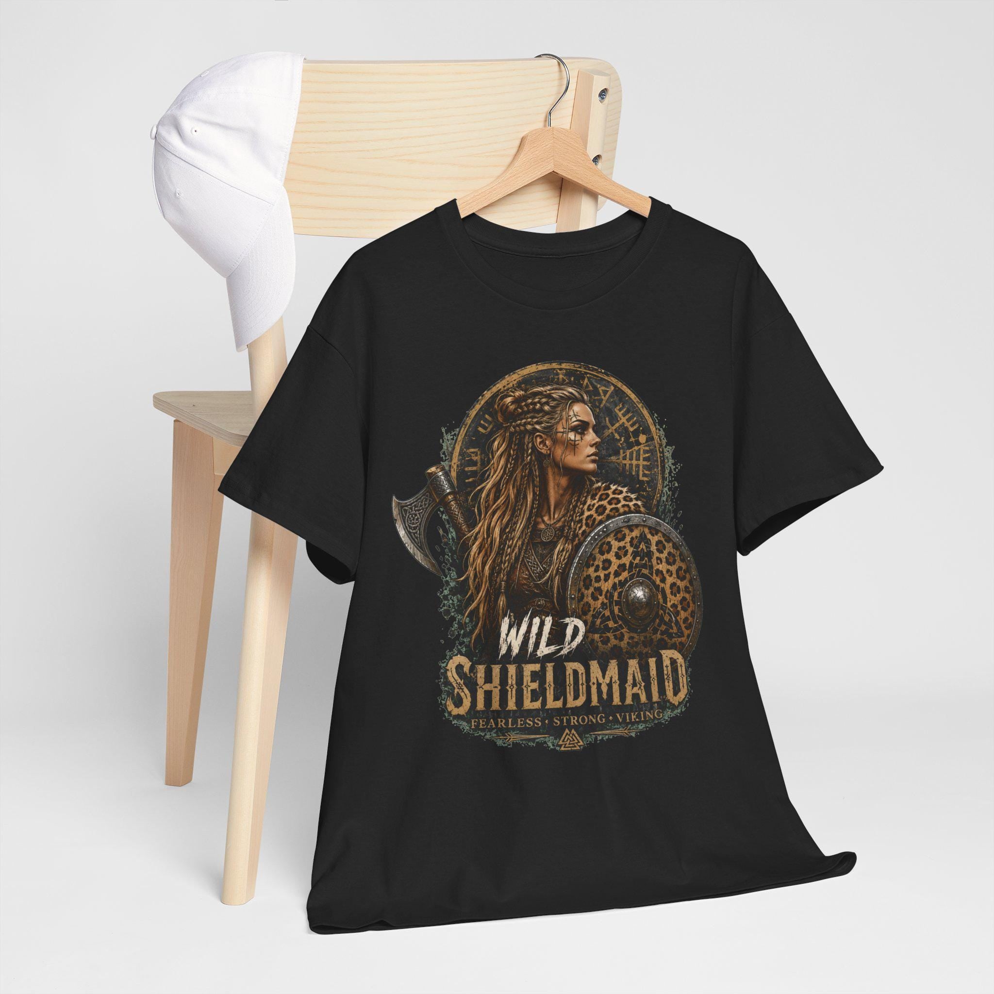 Viking T-Shirt - Viking Shirt for Women - Wild Shieldmaiden, Shieldmaiden Shirt, Viking T-Shirt