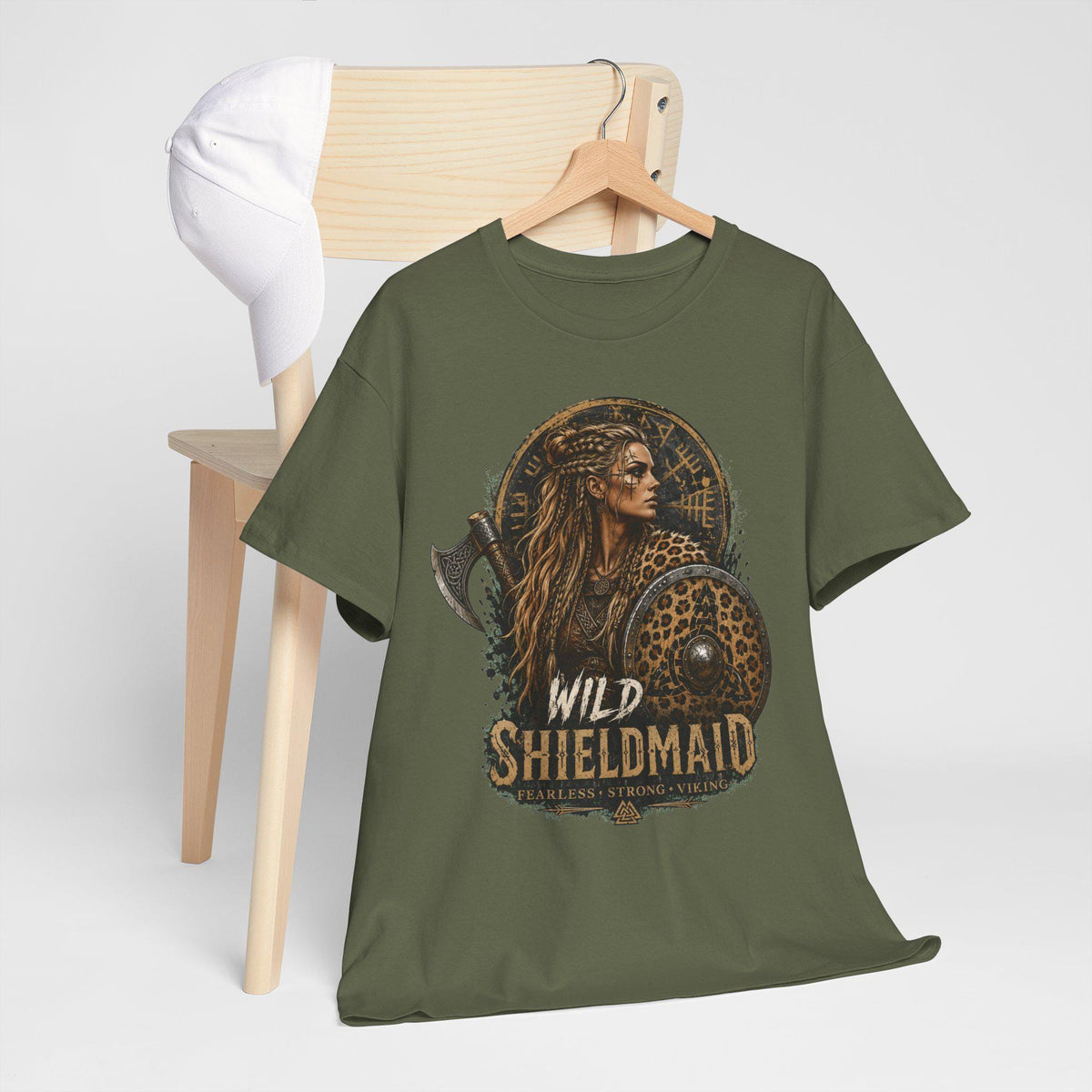 Viking T-Shirt - Viking Shirt for Women - Wild Shieldmaiden, Shieldmaiden Shirt, Viking T-Shirt