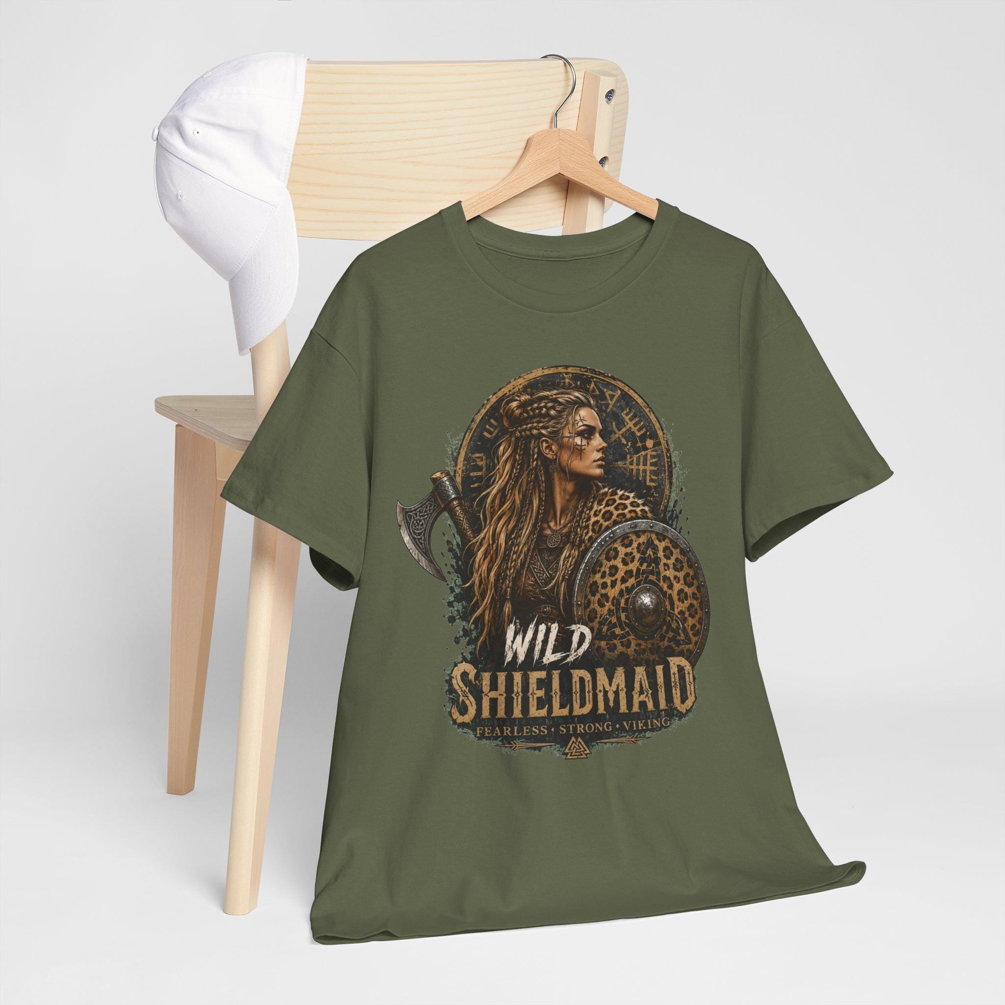 Viking T-Shirt - Viking Shirt for Women - Wild Shieldmaiden, Shieldmaiden Shirt, Viking T-Shirt