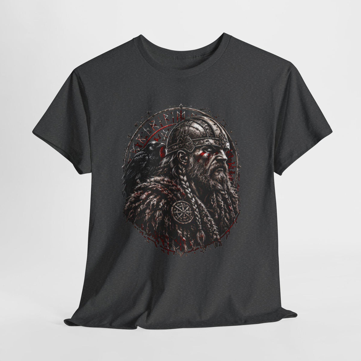 Viking Raven T-Shirt - Viking Warrior Shirt, Norse Raven Helmet, Warriors Knot- Norse Warrior T
