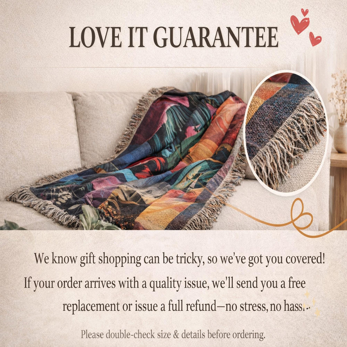 Viking Thor's Hammer Blanket - Viking Longship Woven Blanket, Medieval Norse Mythology Tapestry