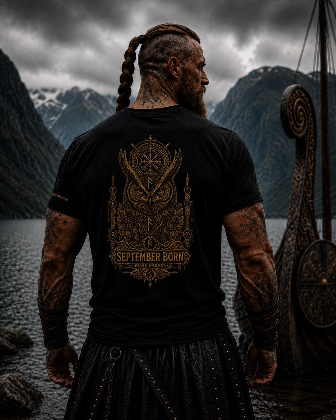 Viking Rune T-Shirt - September Born Viking T-Shirt, Rune Keeper Norse Shirt