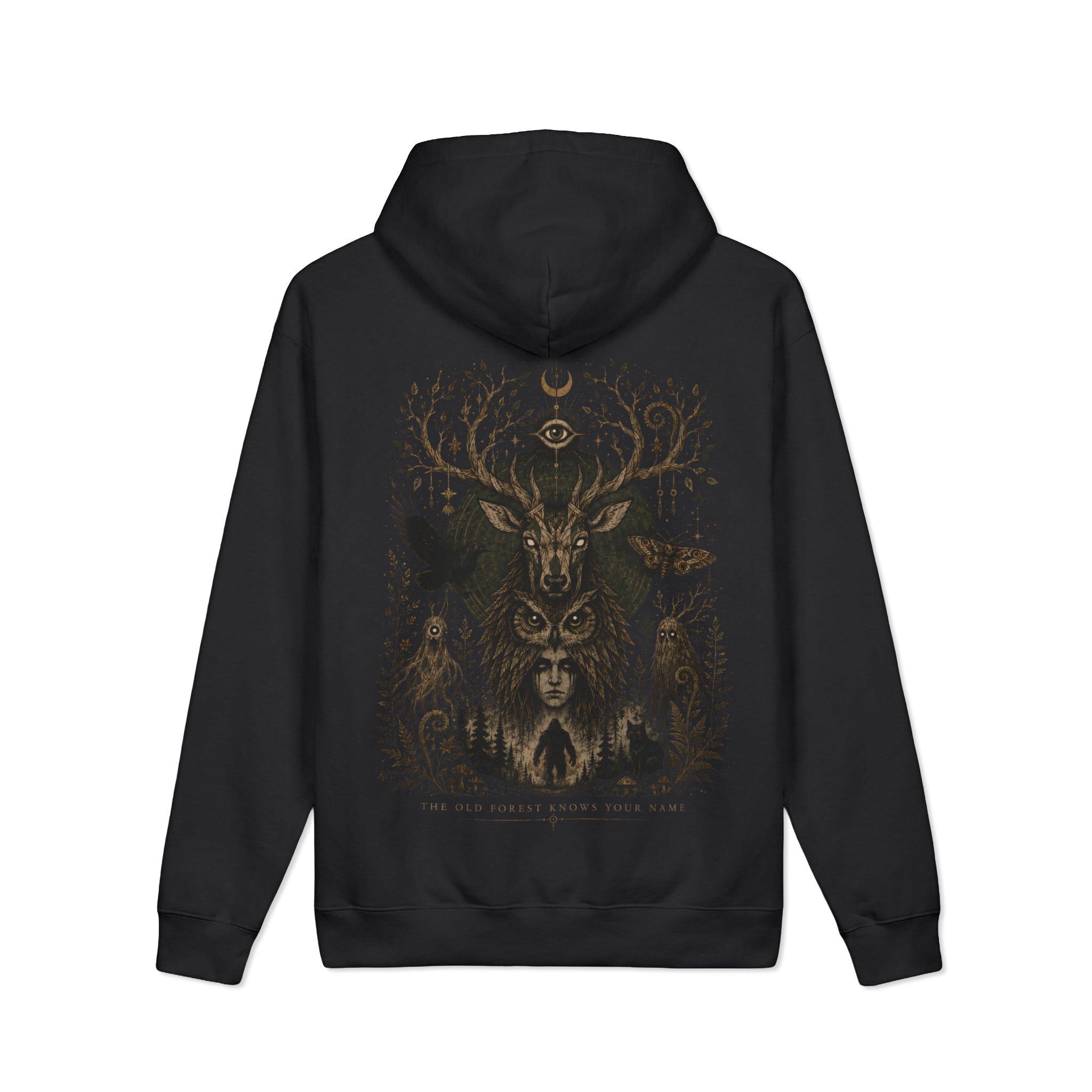 Viking Raven Hoodie - Gothic Raven Hoodie, Raven Skeleton Hoodie, Viking Raven Hoodie, Norse Raven