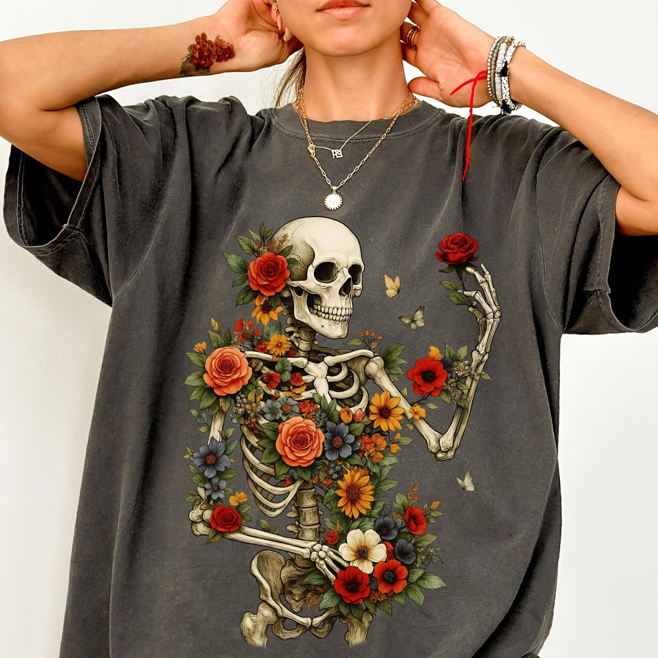 Viking T-Shirt - Viking Skull Oversized T-Shirt