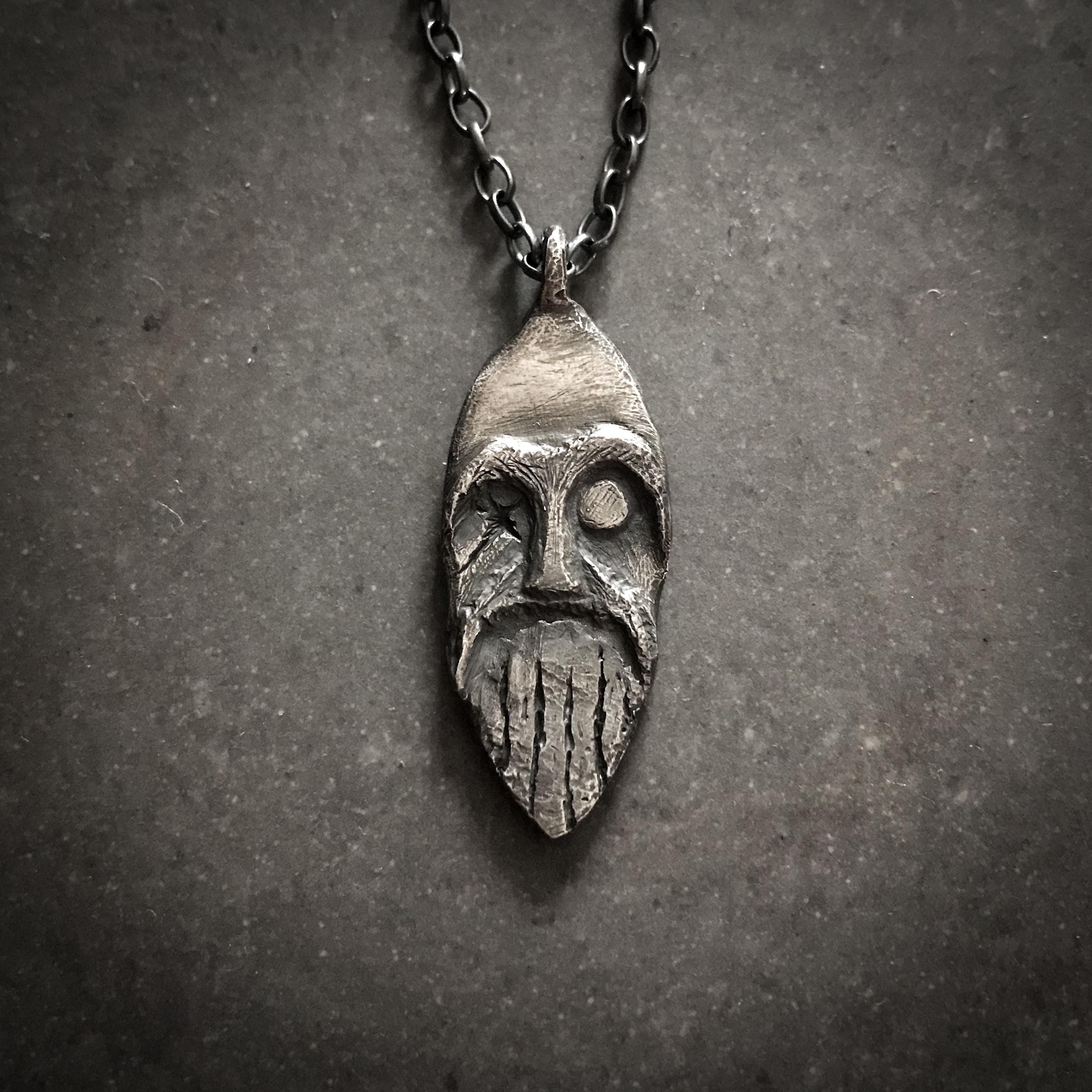 Viking Odin Necklace - Viking The Odin Pendant - Óðinn Amulet