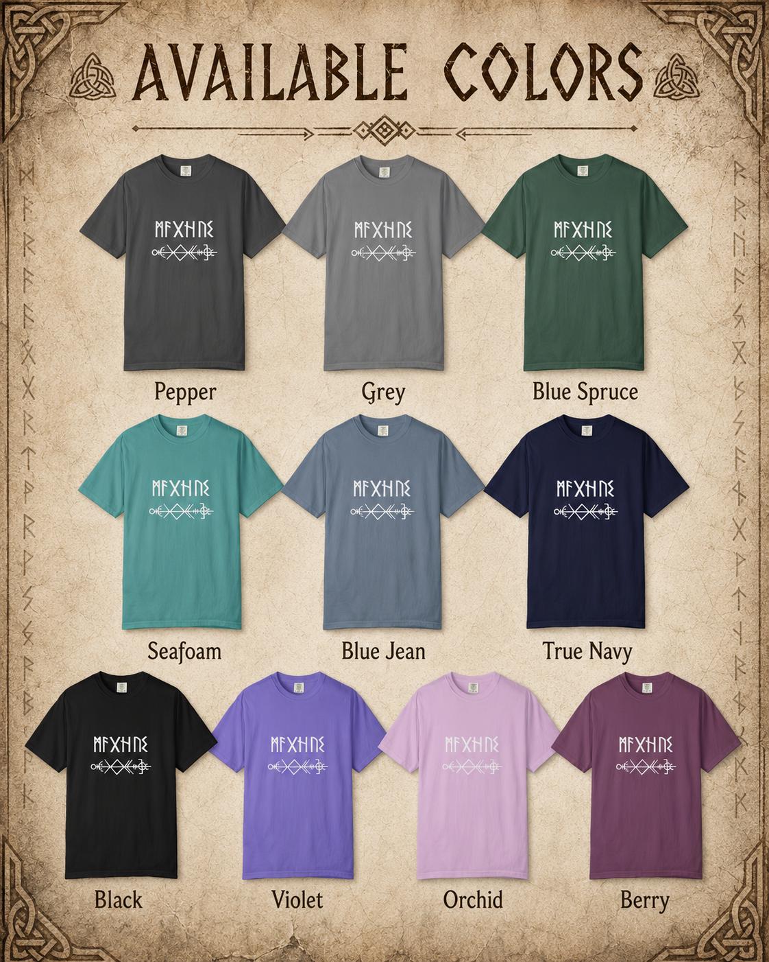 Viking Rune T-Shirt - Your Name in Runes Shirt, Custom Norse Viking Tee, Elder Futhark Graphic