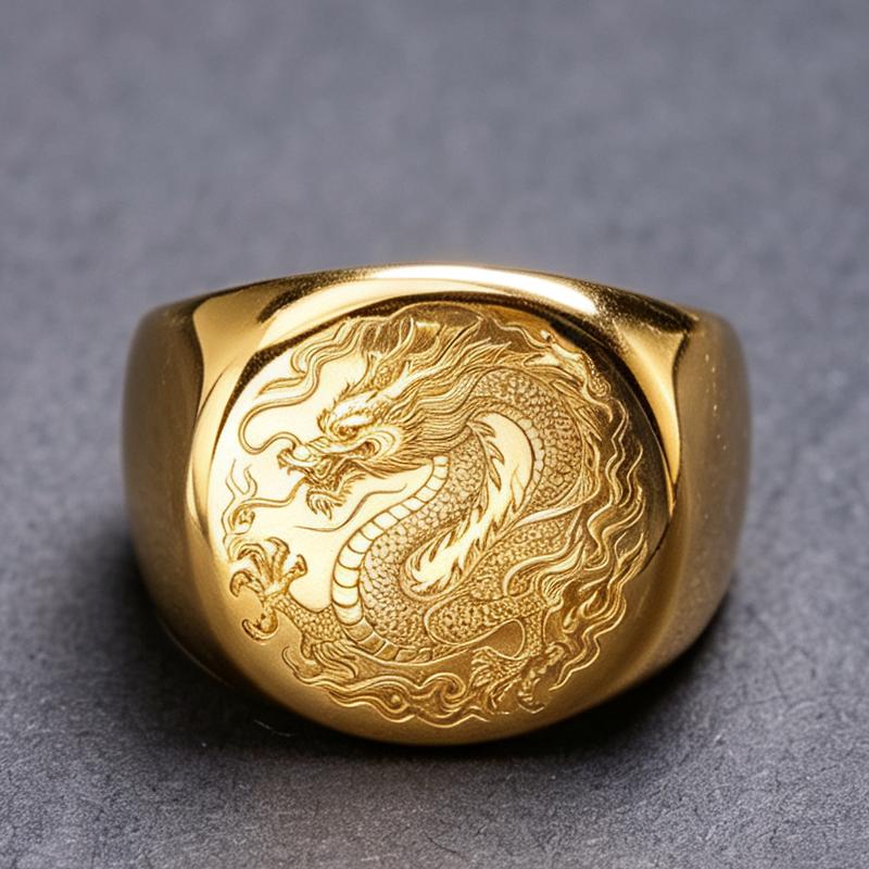 Viking Ring - 14k gold dwarven ring, brutalist signet ruby gemstone ring, fantasy viking nordic