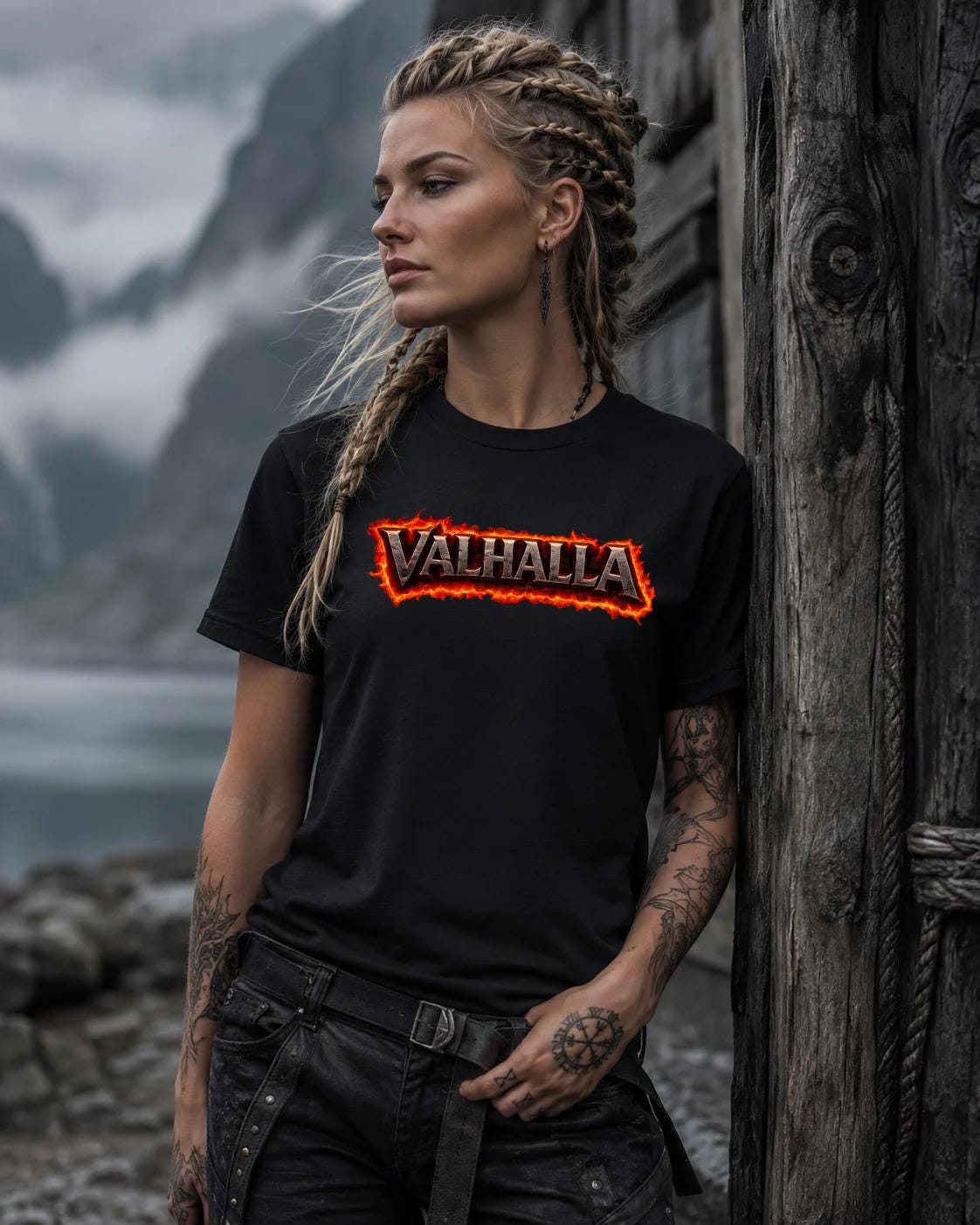 Viking Thor's Hammer T-Shirt - Mjolnir Thor Hammer Viking Shirt, Norse Mythology T-Shirt, Nordic