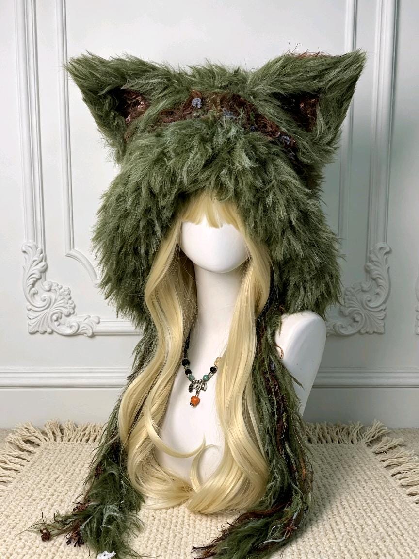 Viking Jacket - Inspired Jacket Viking Warrior Leather Coat with Faux Fur Hood Norse Mythology
