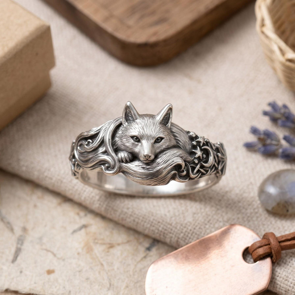 Viking Wolf Bracelet - Sterling Silver Viking Wolf Bracelet with Runes – Nordic Mythology Jewelry