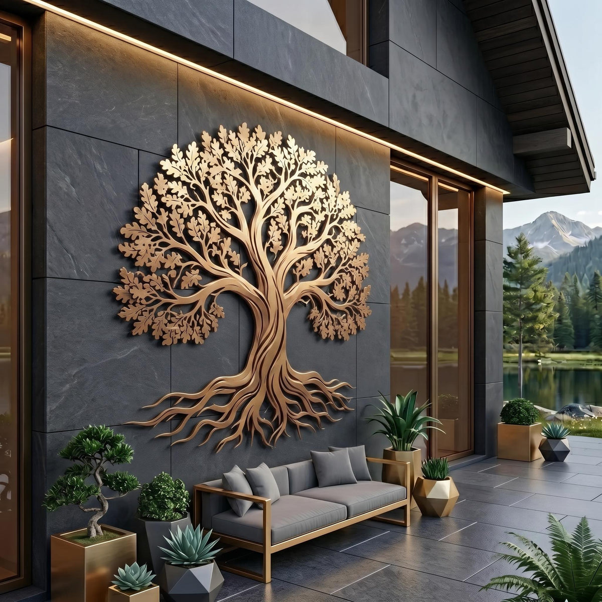 Viking Yggdrasil Tree of Life Rug - Yggdrasil Tree Of Life Round Rug, Nordic Carpet, Vikings Rug