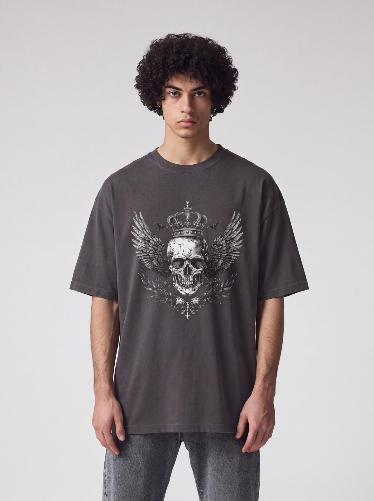 Viking T-Shirt - Viking Skull Oversized T-Shirt