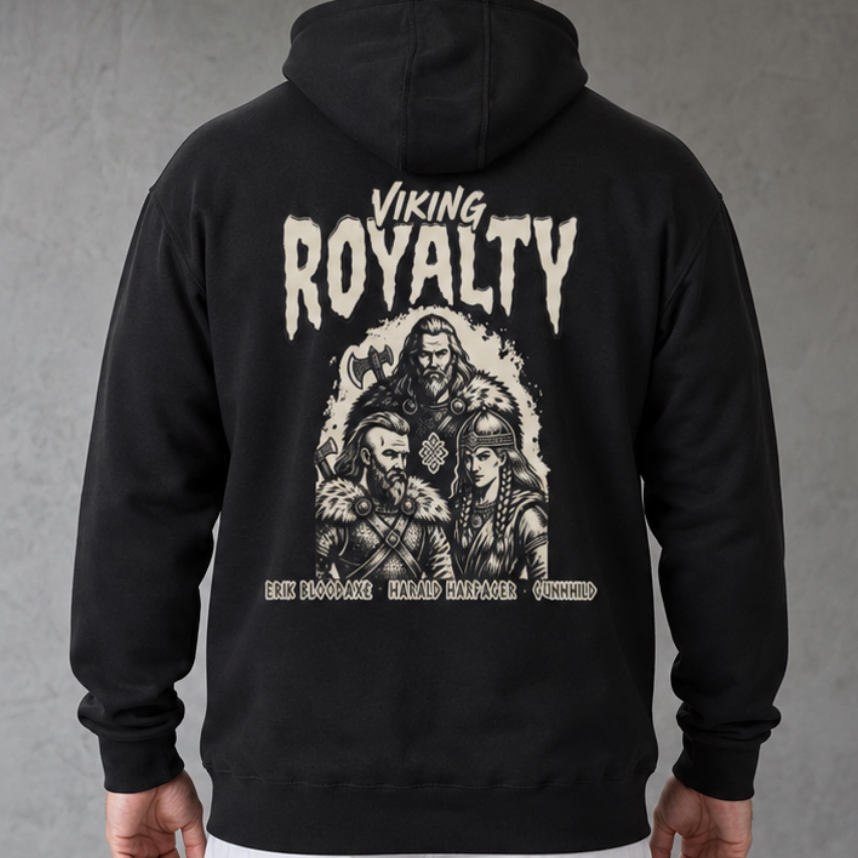 Viking Thor's Hammer Hoodie - Viking Hoodie Men Vegvisir Compass Mjolnir Thor Hammer Norse