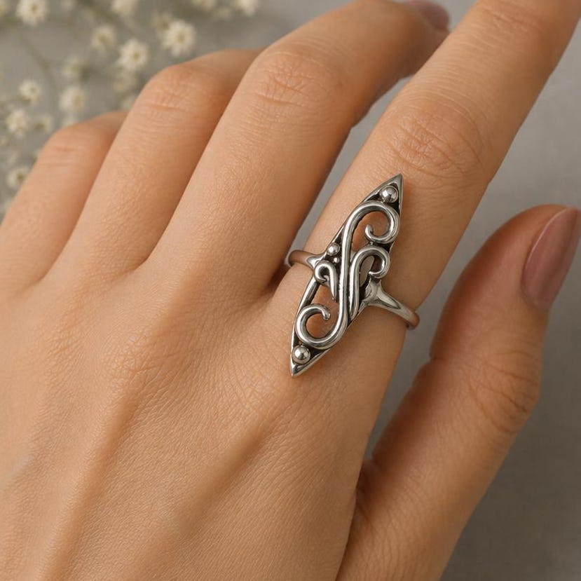 Viking Raven Ring - Sterling Silver Raven Ring, Celtic Knot Ring, Viking Raven Ring, Gothic Mens