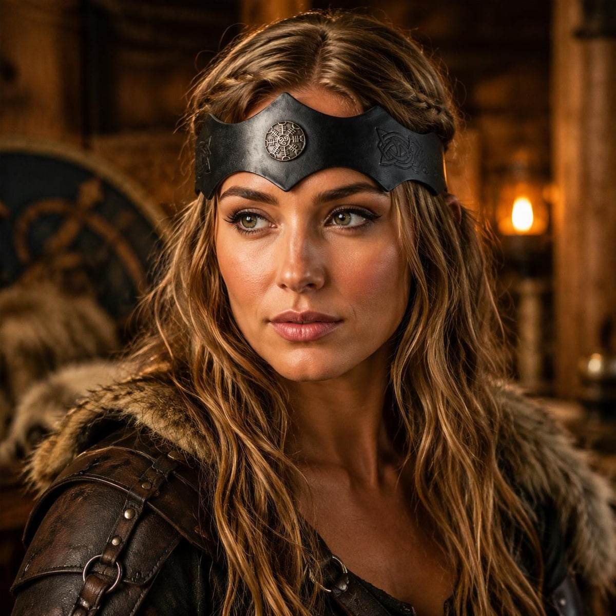 Viking Costume & LARP - Medieval Viking Headband Nordic Wave Crown Renaissance Headpiece Fantasy
