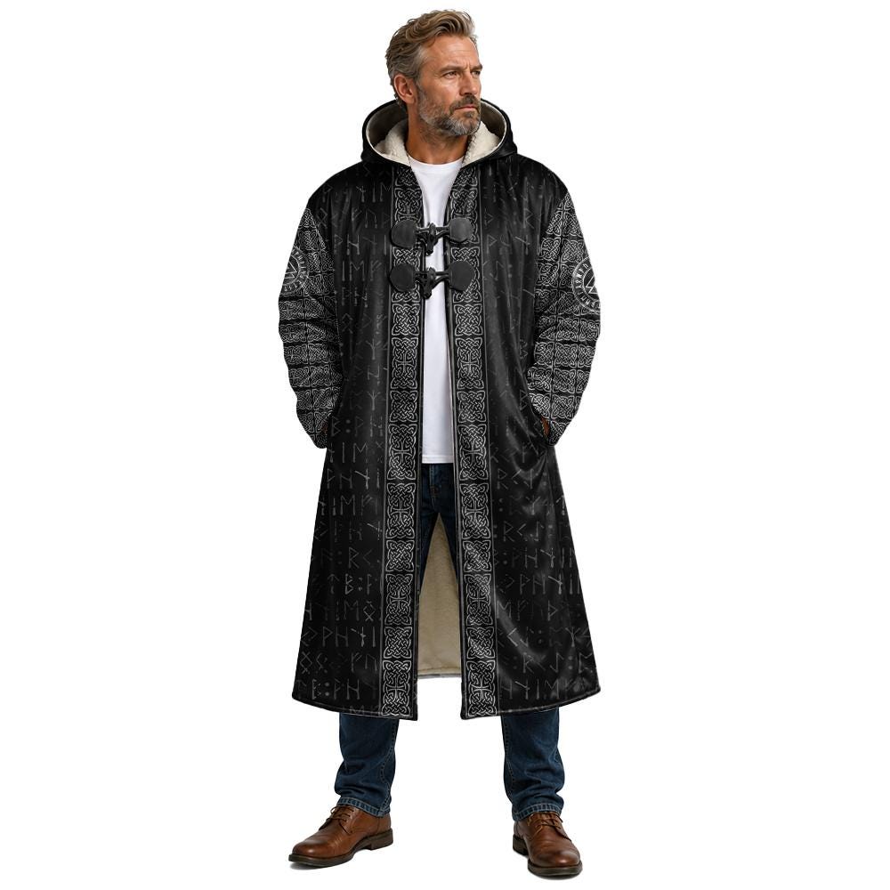 Viking Odin Jacket - Odin Raven Cloak, Norse Viking Cloak, Huginn Muninn Raven Cloak, Nordic