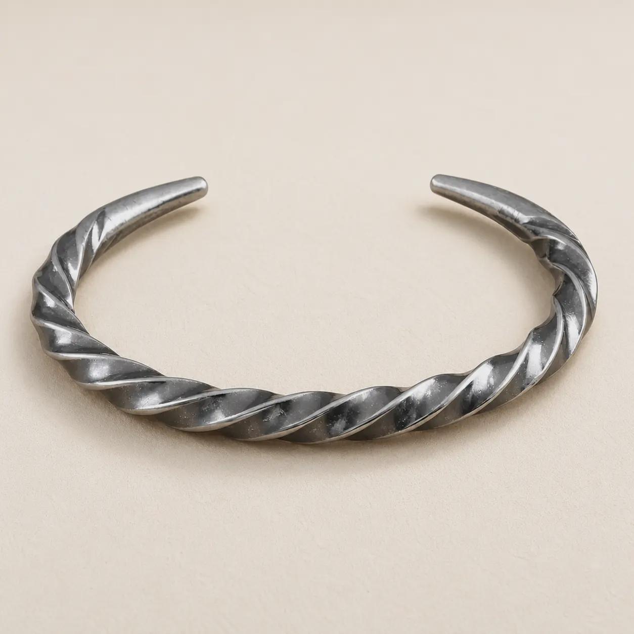 Viking Bracelet - Viking Leather Bracelet Men, Braided Black Leather Chain Bracelet, Norse Warrior